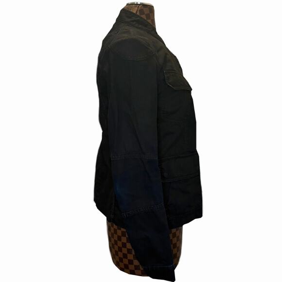 Vince Utility Jacket Womens XS Gray/Black Cargo Coat Preppy Gorpcore Minimalist - Picture 4 of 11